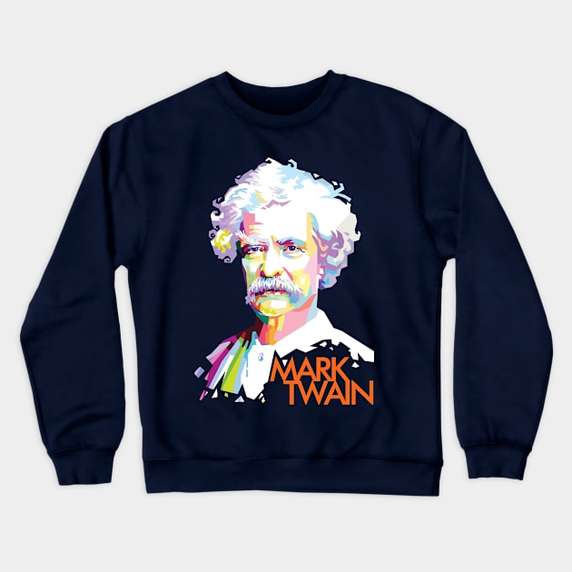 Mark Twain Crewneck Sweatshirt by Mulyadi Walet